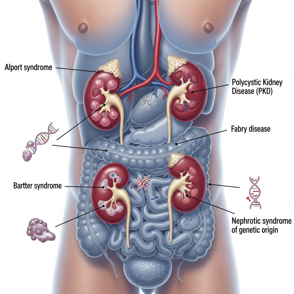Síndromes genéticas associadas à doença renal em Recife - Nefrologista em Recife